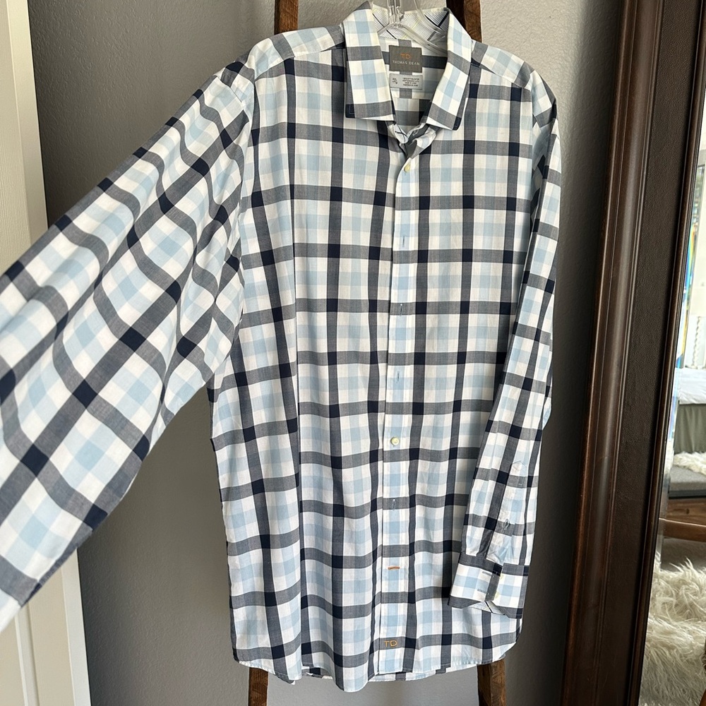 Thomas Dean Men's Plaid Shirt, size XXL - Picture 4 of 8